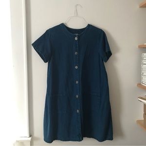 VINTAGE: denim button down dress